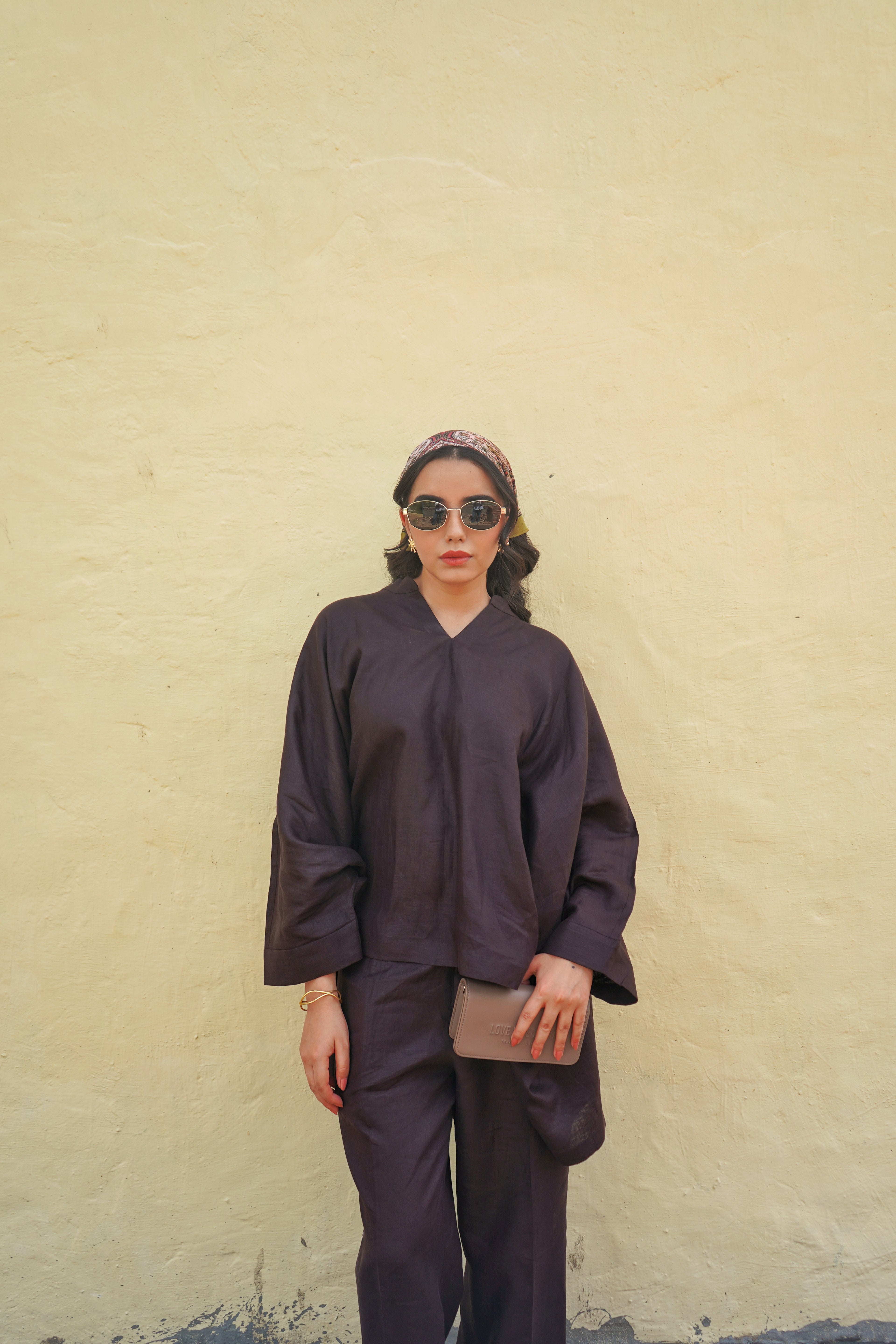 Mocha Linen Co-ord Set
