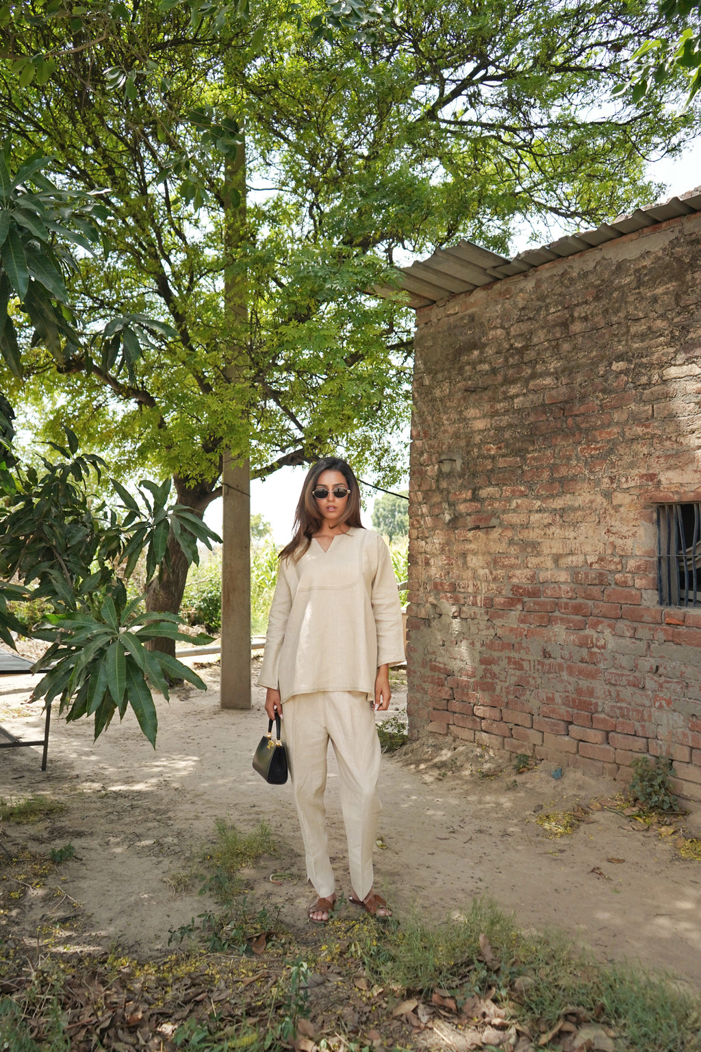 Sand Linen Co-ord Set