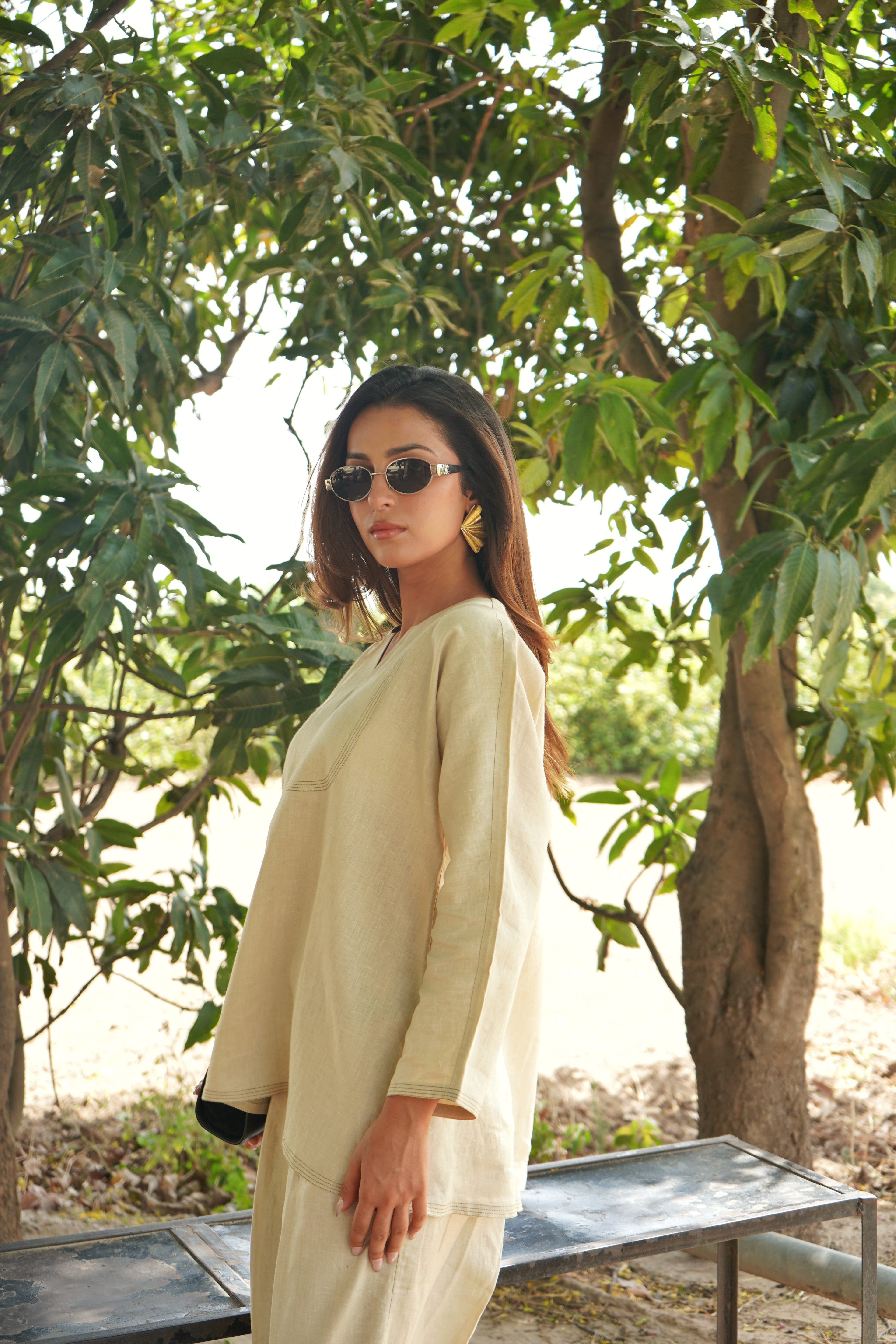 Sand Linen Co-ord Set