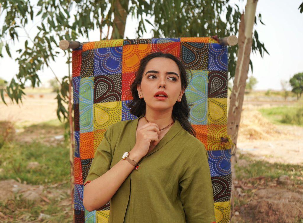 Olina Linen Dress