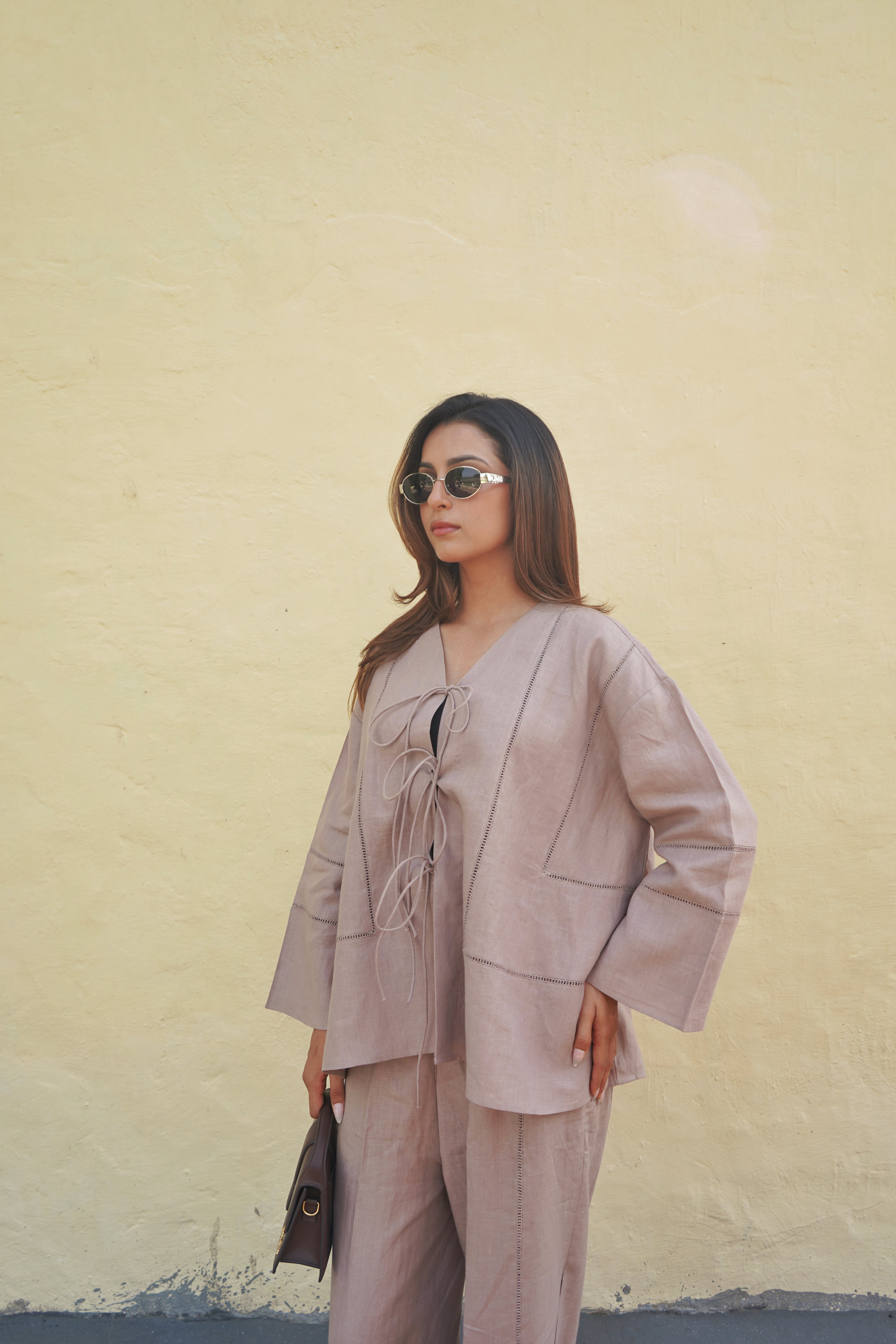 Stone Veil Linen Co-ord Set