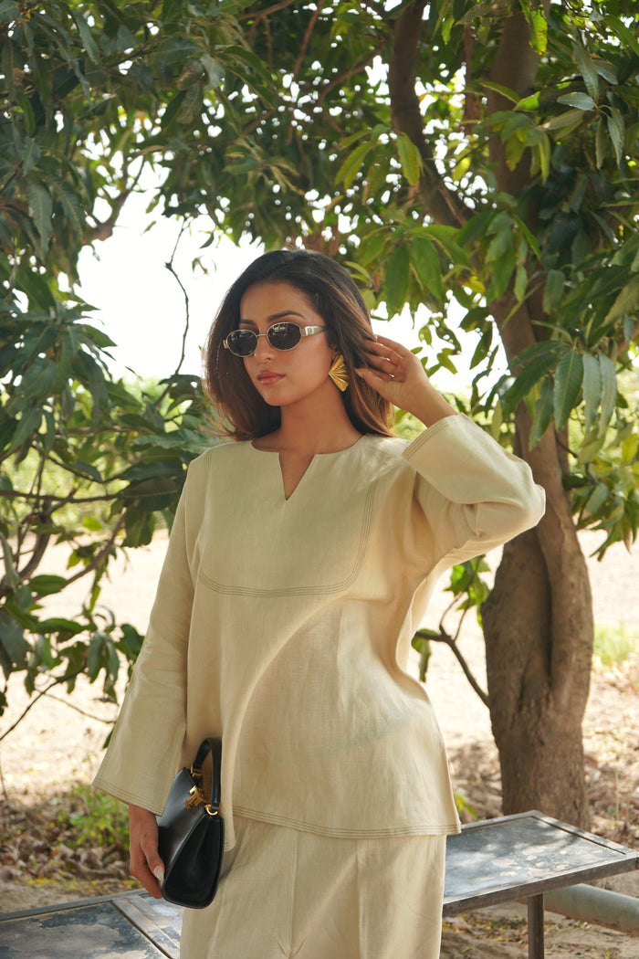 Sand Linen Co-ord Set