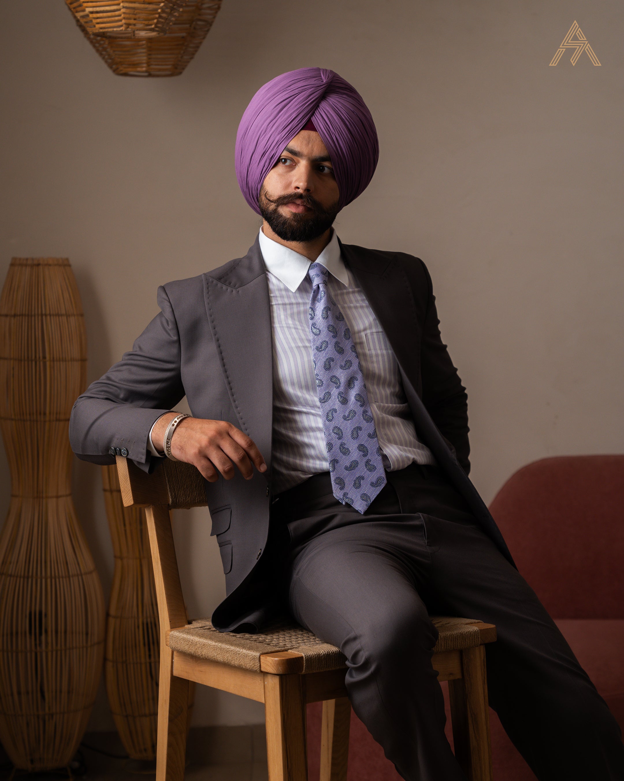 Charcoal Grey Single-Breasted Suit