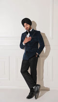 Midnight Navy Double-Breasted Tuxedo