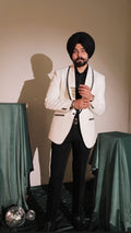 Ivory Black Contrast Tuxedo
