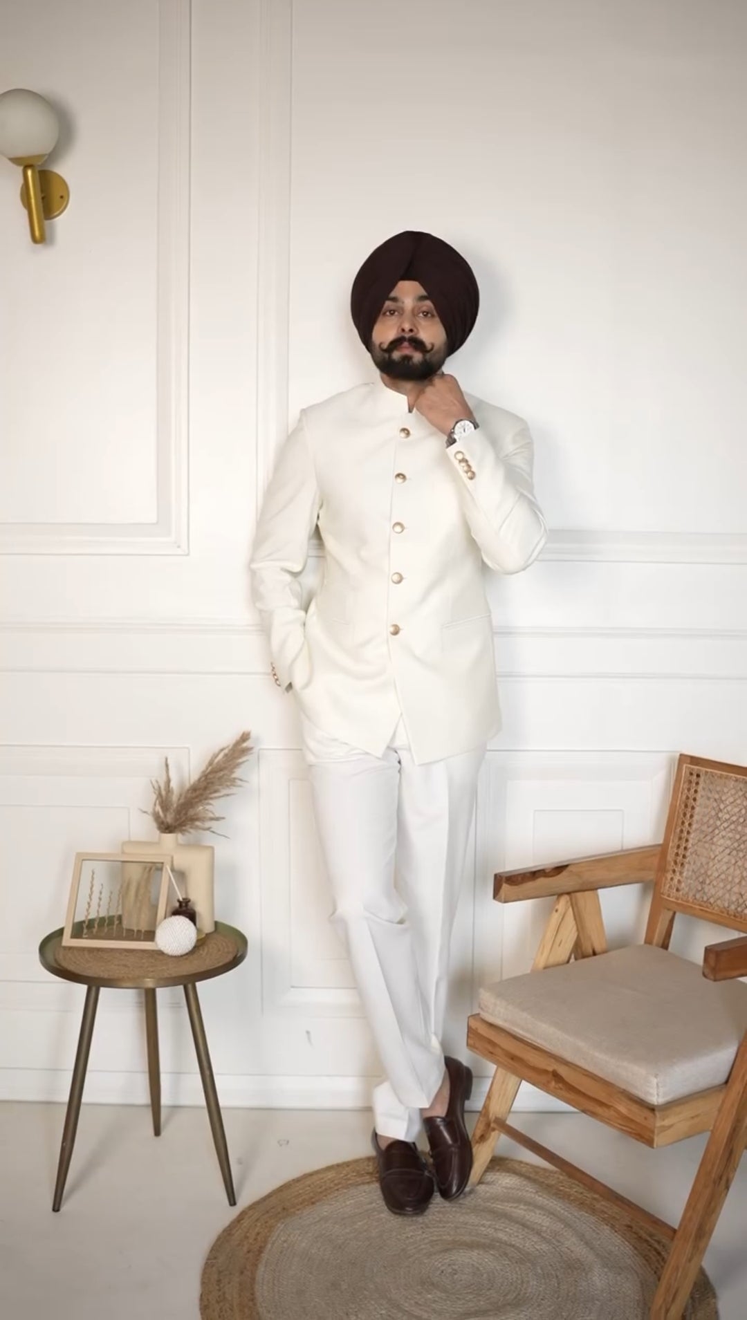 Ivory Jodhpuri Suit