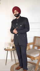 Black Jodhpuri Suit