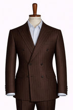 Double-Breasted Striped Suit