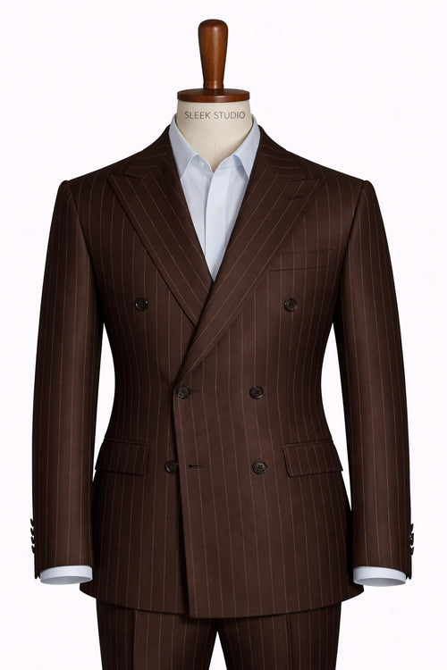 Double-Breasted Striped Suit