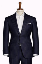 Single-Breasted Striped Suit