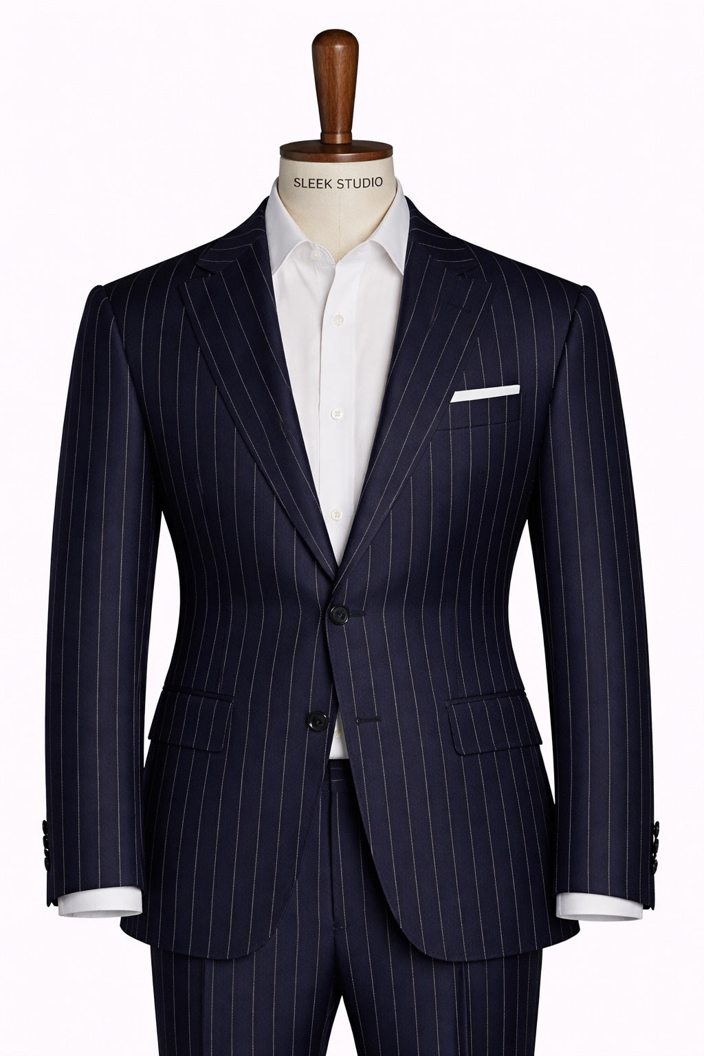 Single-Breasted Striped Suit