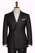 Double-Breasted Striped Suit